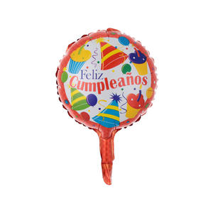 10 pouces Feliz Cumpleanos métallisé Globo <span class=keywords><strong>espagnol</strong></span> joyeux anniversaire ballons en aluminium pour fournitures de décoration de fête d'anniversaire - Product Image 6
