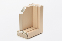 Porte en bois WPC complète avec âme résistante à l'humidité pour salle de bain moderne