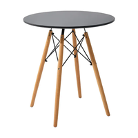 Jolie table basse ronde simple ensemble 4