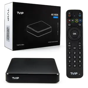 TVIP 705 605 4K dengan Dual wifi s-box IPTV 4K HEVC HD tvip705 Android 11 Multimedia iptv Streamer kotak tv Swedia Italia Arab