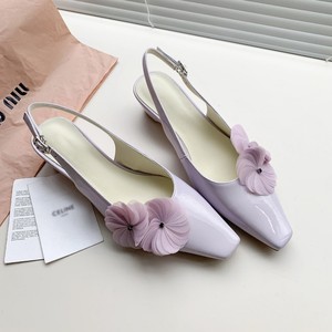 Bailarinas de Verano con Diseño Geométrico Estilo Francés, de Una Sola Tira y Punta Abierta para Mujer, con Diadema de Hada en la Parte Trasera y Tacón Grueso - Product Image 6