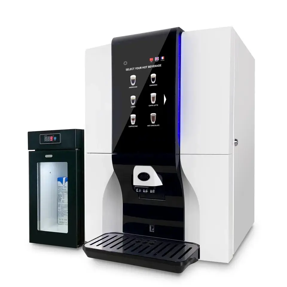 Feijão Instantâneo De Café Automático Comercial Para Cup Coffee Vending Maker Machine