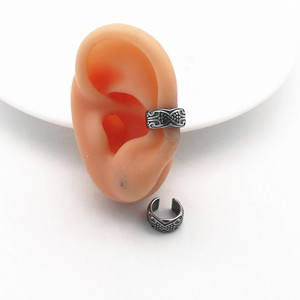 yunnique Cuff <b>Earrings</b> Titanium Steel Geometric Pattern For Men And Women Fashion Jewelry - Product Image 4