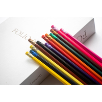 Haute qualité nouveau EN71-3/9 FSC bois tendre fort effaçable ensemble de crayons de couleur pour les étudiants artiste dessin peinture