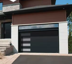 Porte de <span class=keywords><strong>garage</strong></span> automatique résidentielle populaire avec panneau en verre à impact ouragan Caractéristique coupe-vent Surface finie - Product Image 4