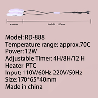 Nouveau Séchoir à Chaussures Électrique RD-888 avec Minuteur 4H 8H 12H, Chauffage PTC pour Chauffe-Bottes, Désodorisant, Séchoir Portable Multifonction Violet