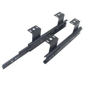 Modern üç bölüm sürgülü ray klavye raf ray bilgisayar masası ray asılı ray çekmece ray sessiz ray yatak odası mutfak için - Product Image 4