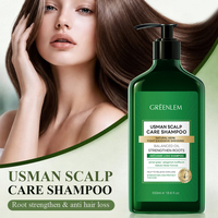 Usman Scalp Care Shampoo 550ml Ekstrak Herbal Alami Pengontrol Minyak Pembersih Kulit Kepala Menutrisi Kulit Kepala Mengurangi Kerusakan & Kerontokan Rambut
