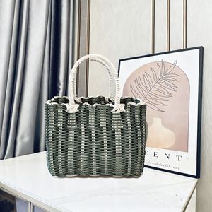 Bolsa de Bambú Tejida a Mano Personalizada, Bolso de Paja y Ratán, Cesta de Fibra Natural, Bolsa de Regalo, Bolsa de Recuerdo para Mujer, Playa, Vacaciones - Product Image 5