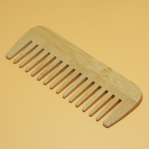 Peigne à dents larges en bois de bambou naturel portable Peigne à <span class=keywords><strong>poux</strong></span> de style écologique pour le soin des cheveux et le massage du cuir chevelu - Product Image 3