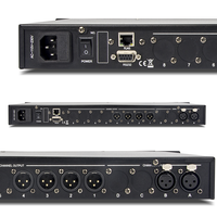 Processeur de sonorisation FIR DSP LA-204 2 entrées 4 sorties, 500 MHz, double cœur, 32 bits, 768 kHz ADC, PEQ, DEQ, GEQ, USB, LAN, contrôle PC
