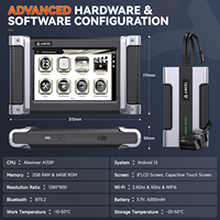 Escáner Ancel HD8000 para Camiones de Servicio Pesado con Sistema Completo, Servicio Remoto y Actualización de por Vida para Mantenimiento de Flotas
