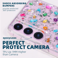 Nouvelle tendance pour Samsung pour Galaxy S24 étuis de téléphone luxe strass Transparent TPU y PC pour Sumsung s23 Plus s22plus étui
