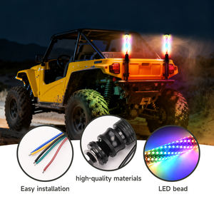 2 Luces LED RGB en Espiral, 10 Velocidades, 300 Patrones, Activadas por <span class=keywords><strong>Sonido</strong></span>, Luces de Persecución para RZR UTV ATV Todoterreno - Product Image 3
