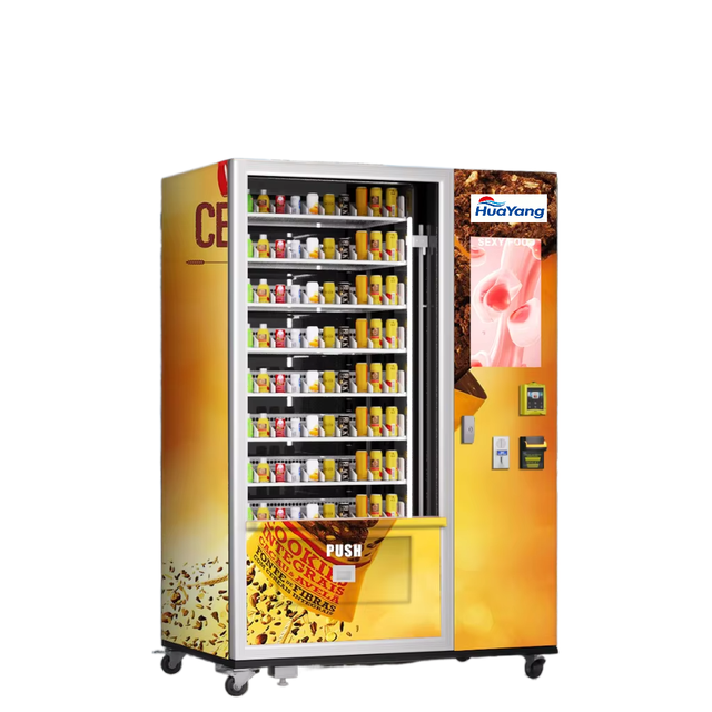 Large-capacity Outdoor Vending Machine Touch Screen Credit Card Payment SDK Enabled Cloud-Based Management POS Integration