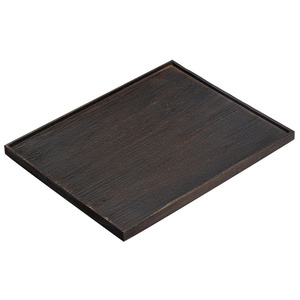 Rectangular Teapot Holder Teak <b>Tea</b> <b>Tray</b> 30x24cm Wabi Sabi Style Home Serving <b>Tray</b> Handmade For <b>Tea</b> And Snacks - Product Image 4