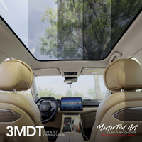 Película Inteligente Negra para Ventanas de Auto AITO M5 3MDT PW85, Tinte Ajustable para Techo Solar, Proveedor de Privacidad