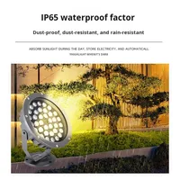 RGB Farbige 18W3W Aluminium LED Bodeneinbauleuchten Hochleistungs-IP65-Wasserdichte Fernbedienbare Außenbeleuchtung für Garten und Landschaft