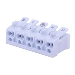 Screwless terminal block push wire connector 923 863 terminal block