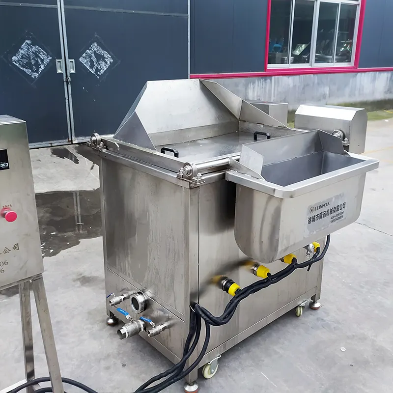 Autometic Continue Olie Water Friteuse Gas Of Elektrische Friteuse Voor Frieten Kip 200L Fast Food Machine