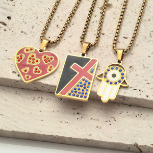 Colgante de Ojo de Diablo en Acero de Titanio de Diseño Minimalista, Moderno y a la Moda para Bodas y Banquetes de Hombres y Mujeres - Product Image 1