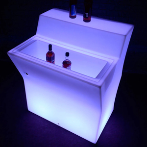 Tavolo da <span class=keywords><strong>Bar</strong></span> Illuminato a LED per Esterni, Impermeabile e Ricaricabile, <span class=keywords><strong>Arredamento</strong></span> per Bancone <span class=keywords><strong>Bar</strong></span> per Discoteche, Lounge ed Eventi a Noleggio - Product Image 4
