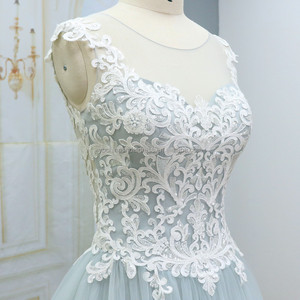 <span class=keywords><strong>Robe</strong></span> <span class=keywords><strong>de</strong></span> <span class=keywords><strong>mariée</strong></span> <span class=keywords><strong>bleu</strong></span> classique avec appliques en dentelle <span class=keywords><strong>et</strong></span> jupe en tulle, fermeture éclair au dos, <span class=keywords><strong>robe</strong></span> <span class=keywords><strong>de</strong></span> <span class=keywords><strong>mariée</strong></span> élégante avec détails transparents - Product Image 4