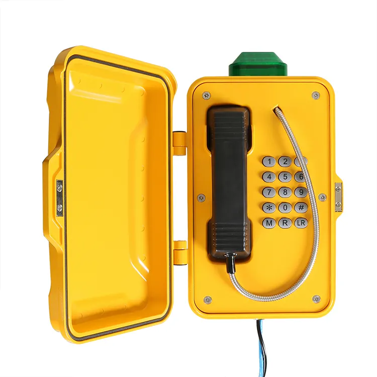 Погодозащищенный промышленный телефон с лампой, IP66 аварийный телефон, прочные мощные телефоны SIP/VOiP