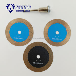 Ketebalan pisau gergaji 0.6mm pemotong pelek berlian basah pisau pemotong berlian 2 "50mm untuk keramik porselen - Product Image 6