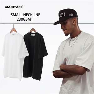 Camisetas SHJ300 Personalizadas para Hombre, 100% Algodón, Cuello Redondo, Corte Holgado, Color Blanco Liso <span class=keywords><strong>o</strong></span> Negro, 230 g/m² - Product Image 1
