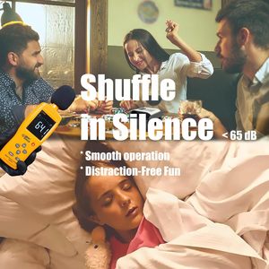 Mélangeur de cartes automatique X1 Modèle 2000mAh Batterie rechargeable 2 jeux Ultra silencieux 12 mois Phase 10 Soirées casino Jeux de famille - Product Image 6