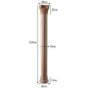 <span class=keywords><strong>Capitelli</strong></span> di Colonne Romane in Legno Intagliato Stile Antico Francese, Decorazioni Floreali Intagliate a Mano <span class=keywords><strong>per</strong></span> Ville di Lusso - Product Image 1