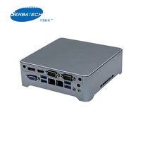 Mini PC Linux de ultra bajo consumo con unidad SSD Ranura Pci Express Celeron 5205U Ranura SIM de refrigeración sin ventilador 4K