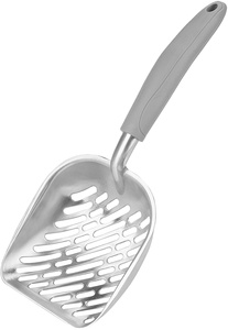 Pelle À Litière pour chat En Alliage D'aluminium Tamis Kitty Métal Scooper Pelle Profonde Longue Poignée Caca Tamisage Chaton Cul Poussoir - Product Image 3