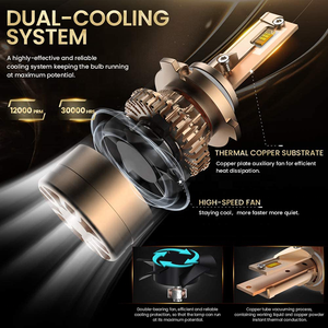 Nuevo producto diseñado <span class=keywords><strong>V11</strong></span> coche Led faro 12V 48W faro H4 H7 H11 H13 9005 LED faro bombilla para todos los coches - Product Image 2