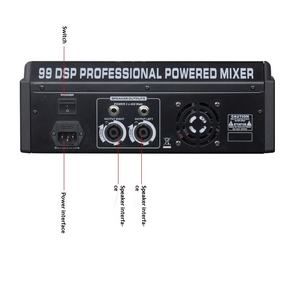 Console de mixage audio 8 canaux avec amplificateur intégré, USB, Bluetooth, effets DSP pour scène live, groupe, église, système de sonorisation - Product Image 5