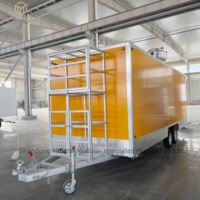 Cuisine mobile sur mesure de haute qualité de 19 pieds pour la vente de hamburgers, hot-dogs, pizzas, barbecues, et autres plats de rue – Remorque alimentaire pour professionnels