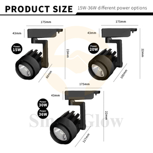 Proyecto comercial Shope Dali Luz de pista Led regulable Luz de punto de mazorca ajustable Sistema de luz de pista inteligente Tuya Zigbee - Product Image 3