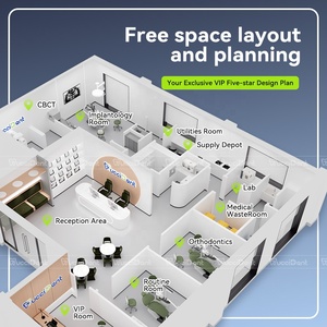 Sedia dentale multifunzionale di vendita calda della clinica dentale di Design di moda prezzi delle sedie dentali idrauliche - Product Image 4