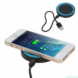 Suministro de fábrica Q5 <span class=keywords><strong>cargador</strong></span> inalámbrico Mini almohadilla de carga inalámbrica rápida para <span class=keywords><strong>Samsung</strong></span> mini almohadilla de carga inalámbrica portátil redonda - Product Image 2