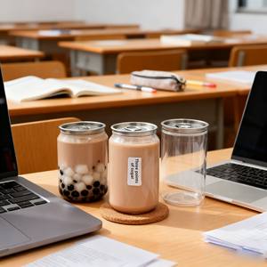 <strong>250ml</strong>/300ml/330ml/500ml Pet Disposable Transparent <strong>Plastic</strong> Cans Easy Open Lid Juice Milk Tea Coffee Soda Water - Product Image 6