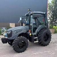 Tracteur Compact 50HP 60HP 70HP Mini Tracteur Agricole Motoculteur Charrue Remorque Herse 50HP 4*4 4WD Tracteur avec Cabine Climatisée
