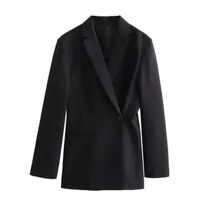 Trung Quốc Nhà cung cấp màu đen Blazer Phụ Nữ Blazer Phụ Nữ Blazer thiết kế