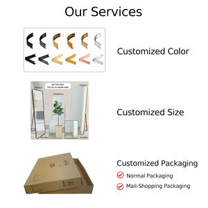 <span class=keywords><strong>Miroir</strong></span> de sol de luxe de grande taille, décoratif, rectangulaire, mural, en alliage d'aluminium doré, cadre en métal, <span class=keywords><strong>grand</strong></span> <span class=keywords><strong>miroir</strong></span> de salle de bain - Product Image 6