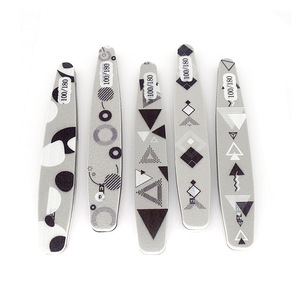Lima de uñas duradera de esmeril en forma de rombo, 80 granos, pulidor de doble cara para manicura y pedicura - Product Image 2