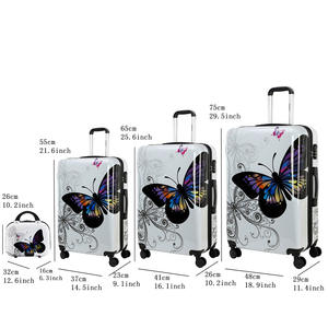 יצרן סגנון חדש 14 "<span class=keywords><strong>20</strong></span>" 24 "28" 4 יח 'סט סטים מטען עמיד ABS נסיעות פגז קשה לשאת על ערכות מזוודה - Product Image 6