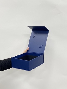 Vente en gros de coffrets cadeaux à fermeture magnétique <span class=keywords><strong>bleu</strong></span> <span class=keywords><strong>marine</strong></span> avec logo personnalisé imprimé pour emballage d'instruments de précision - Product Image 2