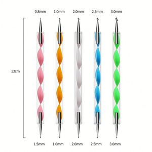 Stencil Tool <b>Clay</b> Handwork Crafts Rock Painting DIY <b>Ball</b> Stylus Template Acrylic Pottery Nail Stamp Dotting Plastic Artists CN - Product Image 3