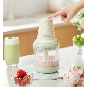 Hachoir à viande électrique Midea, tasse en verre de 1L, double lame, engrenage réglable, pour usage domestique - Product Image 3