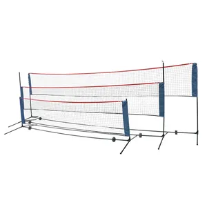 Support de filet de badminton portable réglable en hauteur pour sports d'équipe, 17' x 5', ensemble de badminton avec filet pour intérieur et extérieur - Product Image 2